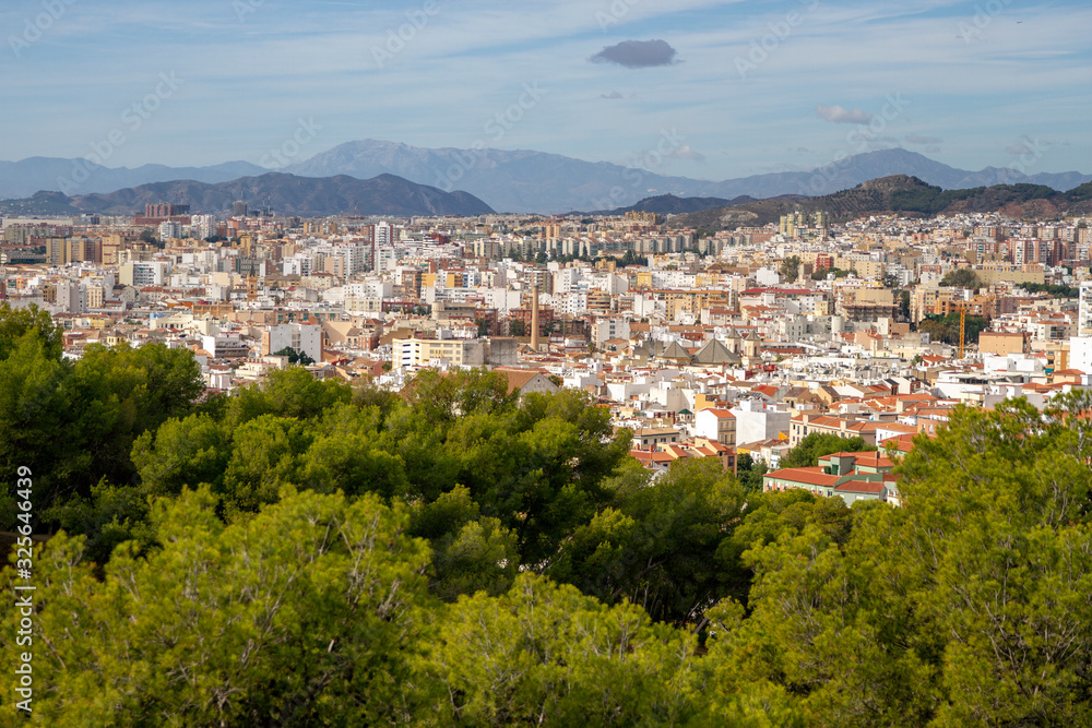 Cityscape Malaga Spain