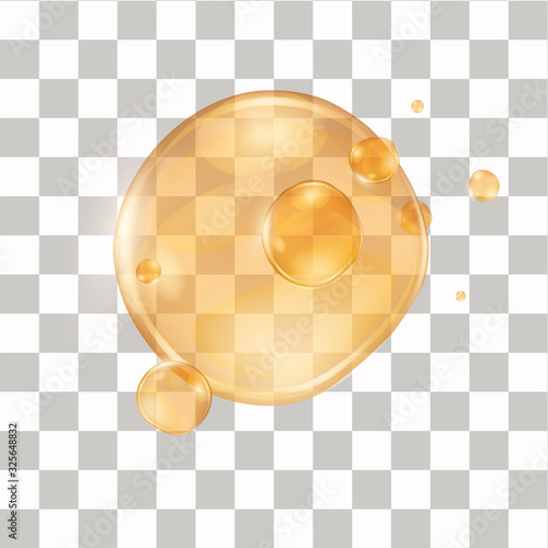 Realistic honey drop