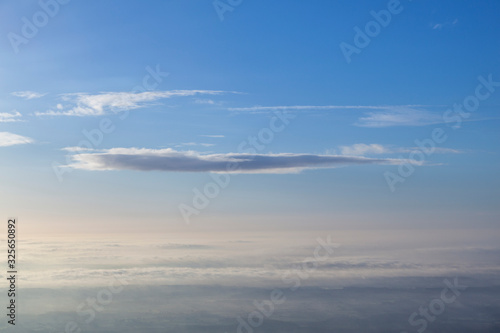 background of scenic cloud in morning sky