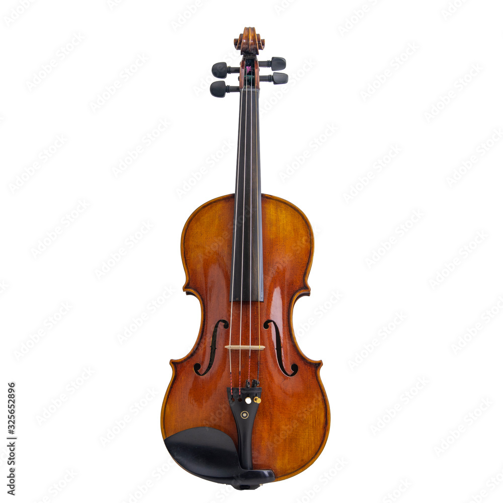 Fototapeta premium Skrzypce na białym tle