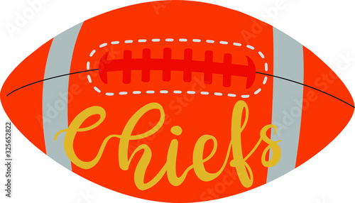 Vector illustration of american football