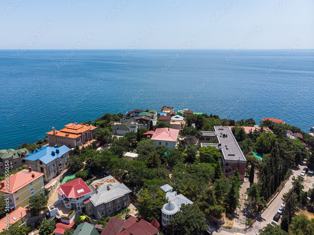 View of the Foros village and the Black Sea. Crimea
