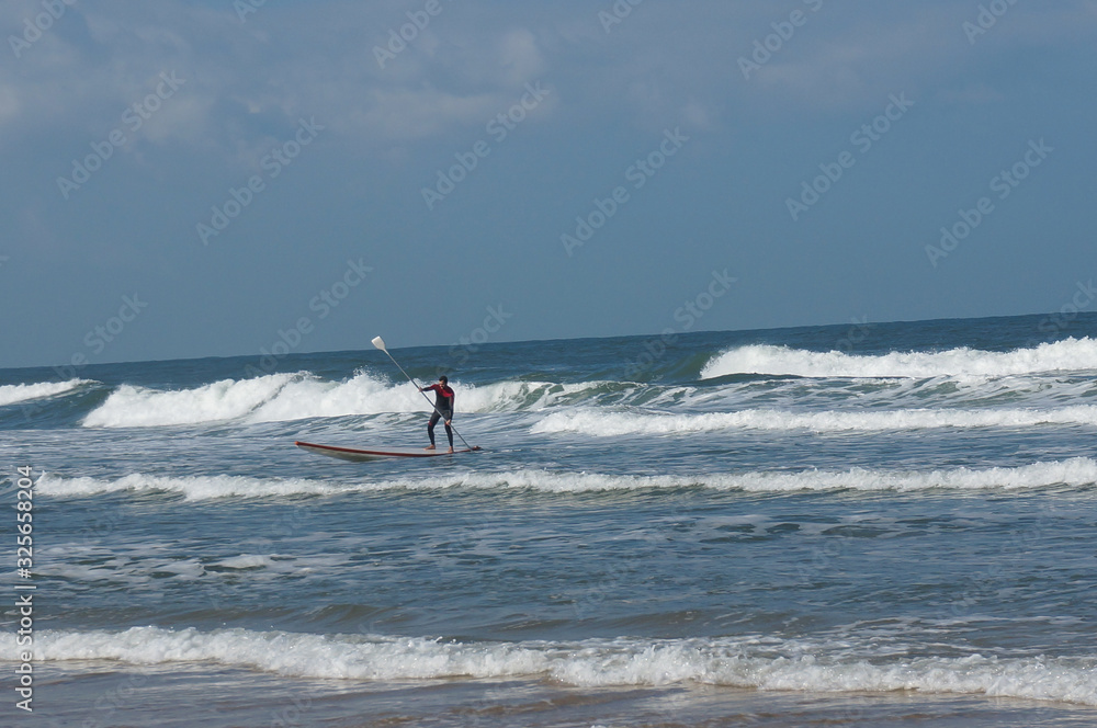 Stand up paddle boarding at Ashdod, Israel.