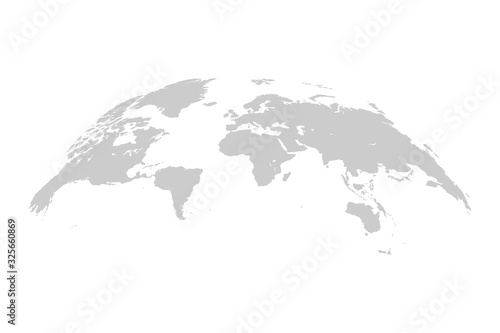 World map. 3D globe world map. Vector Illustration