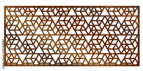 Cutout silhouette panel wit...