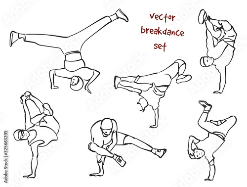 set of break dancers