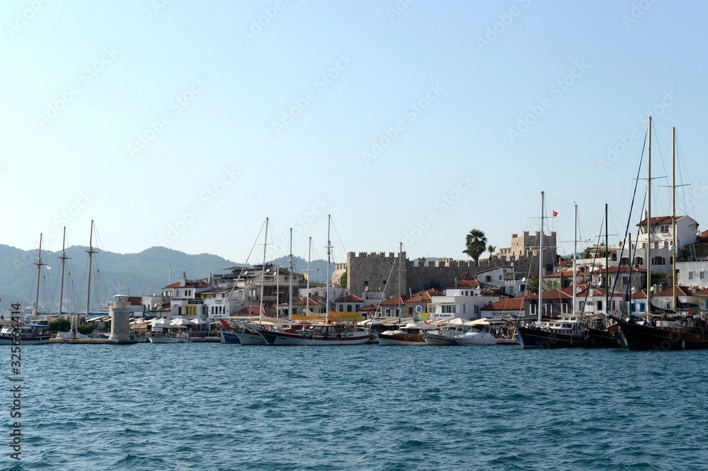 View of the city of Marmaris from the sea