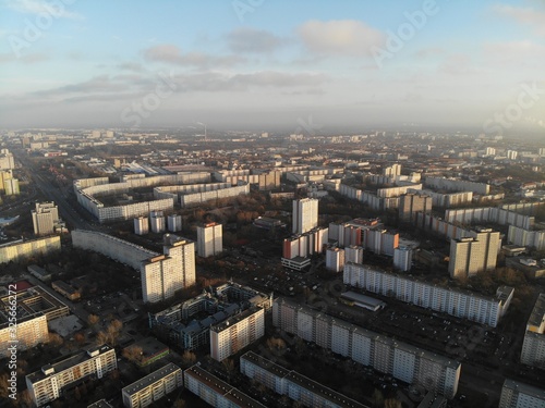 Aerial view of Prenzlauer Berg, Mont Klamott, Berlin