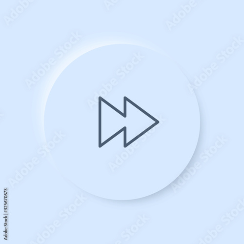 Neumorphism App Icon - Vorspulen