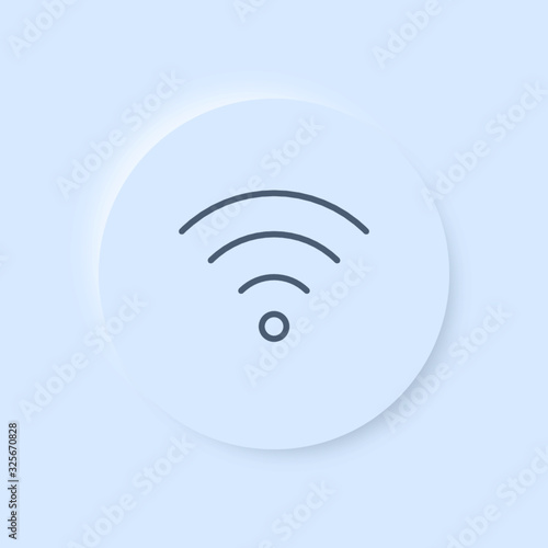 Neumorphism App Icon - WLAN Internet