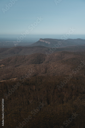 Bago Bluff as seen from the top of Mount Comboyne, New South Wales. photo