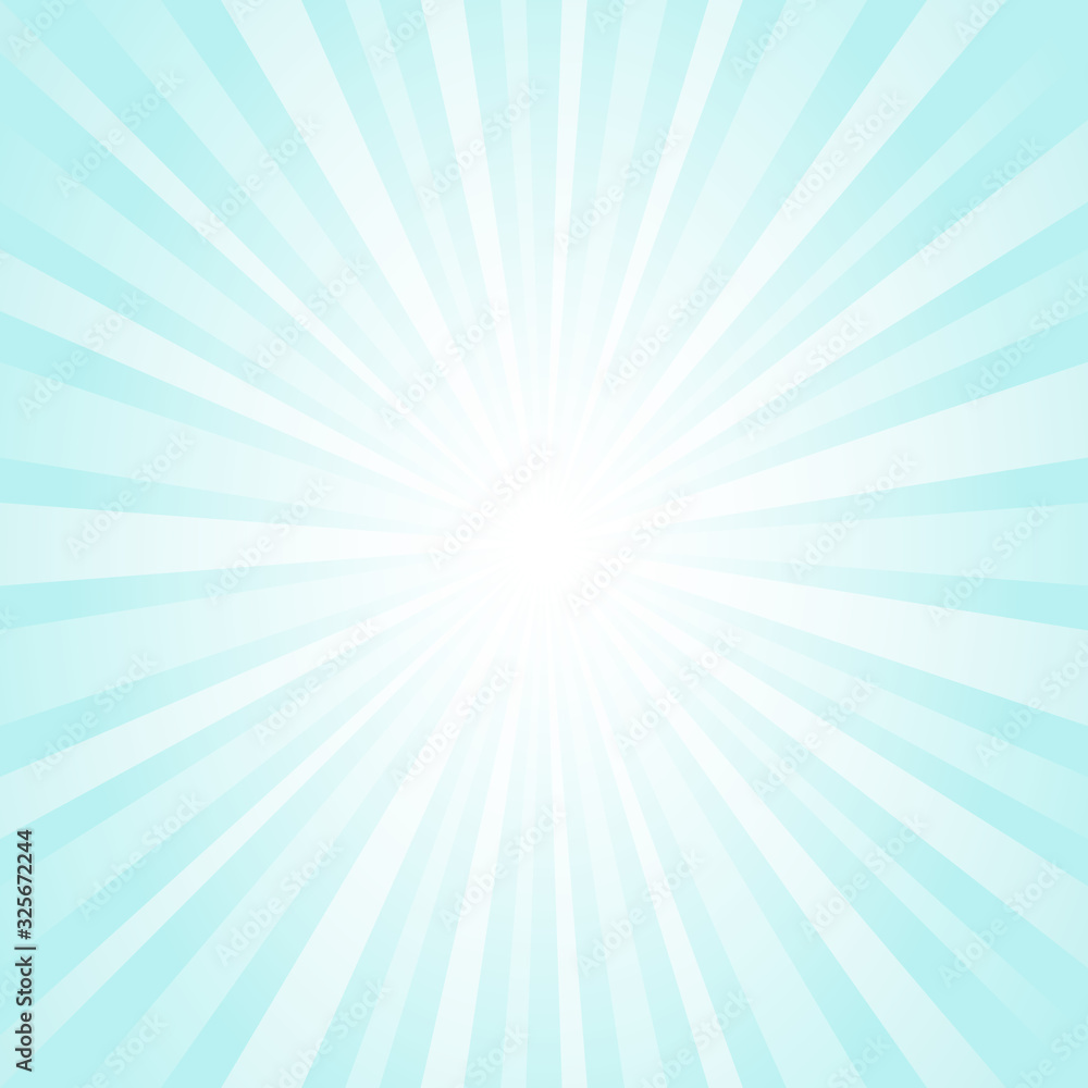 Sunlight rays background. powder blue color burst background. Vector sky illustration. Sunlight rays background. powder blue color burst background. Vector sky illustration.