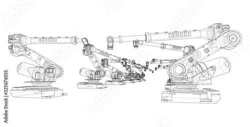A industral robots manipulators
