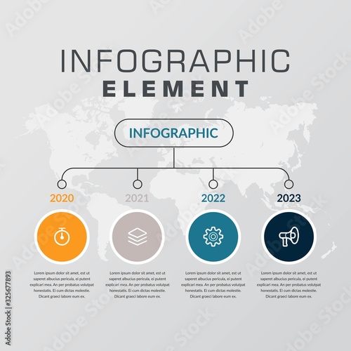 Abstract Infographic Element for Business Strategy photo
