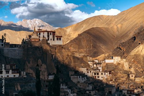 Panoramic view of Lamayuru monastery in Ladakh, Kashmir, India
