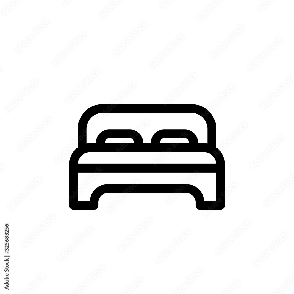 Vector illustration, bed icon design Vector illustration, bed icon design