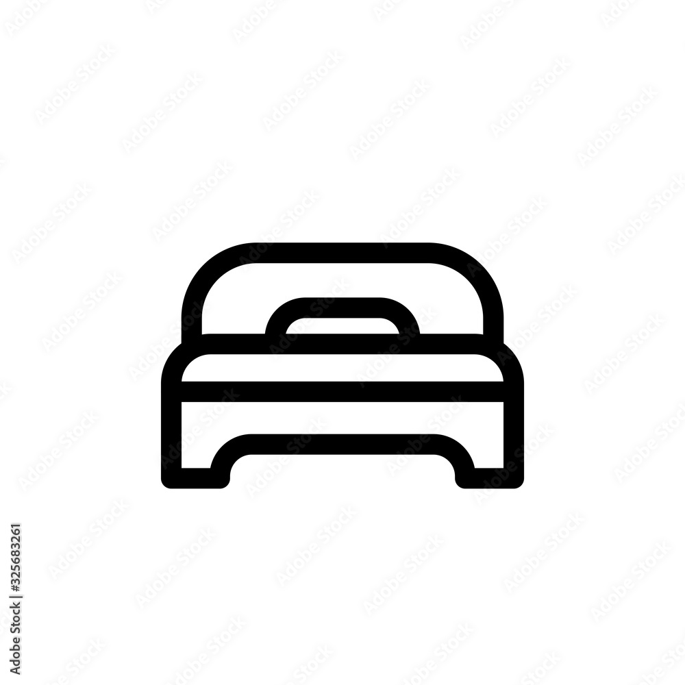 Vector illustration, bed icon design Vector illustration, bed icon design