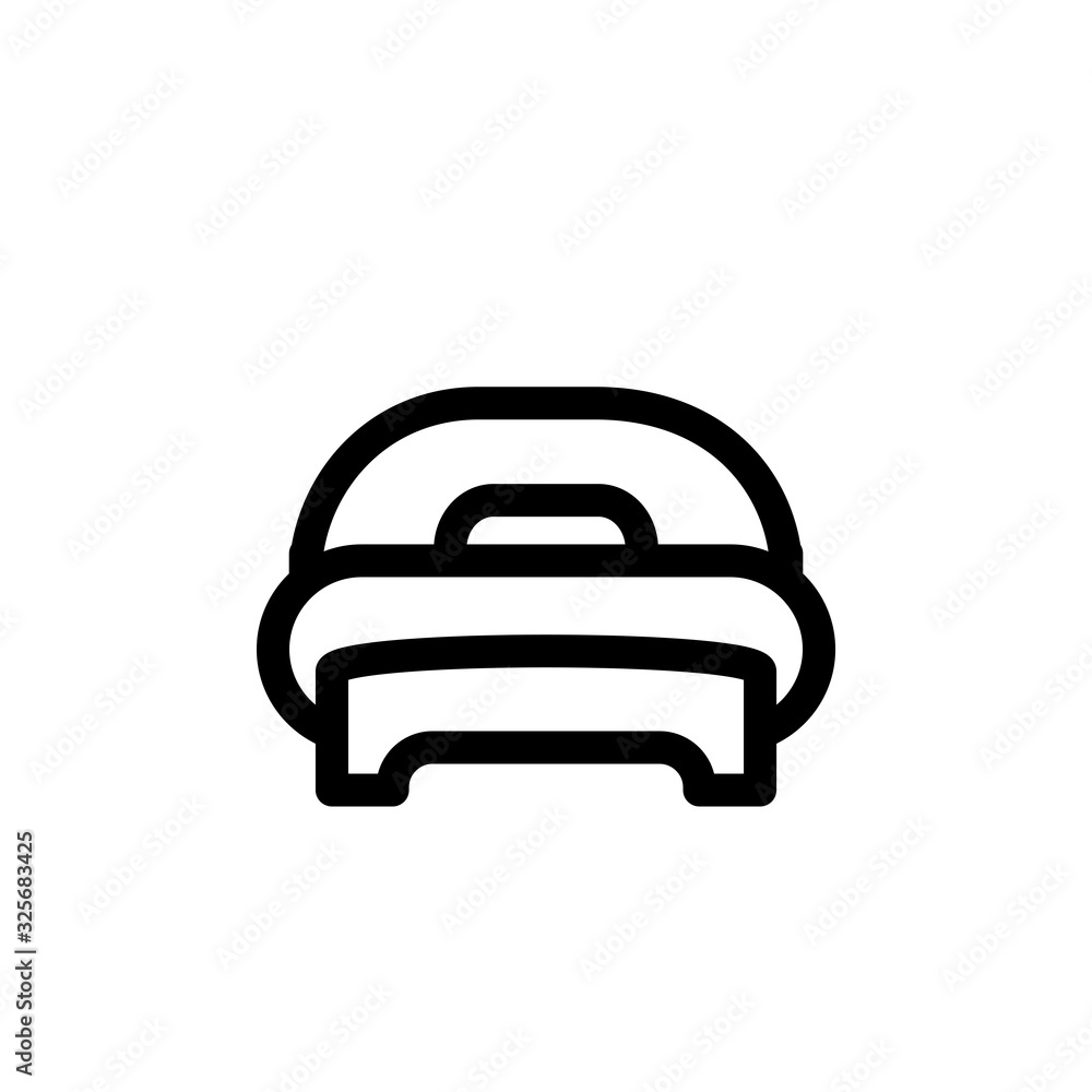 Vector illustration, bed icon design