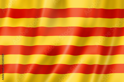 Senyera Catalonia flag, Spain photo