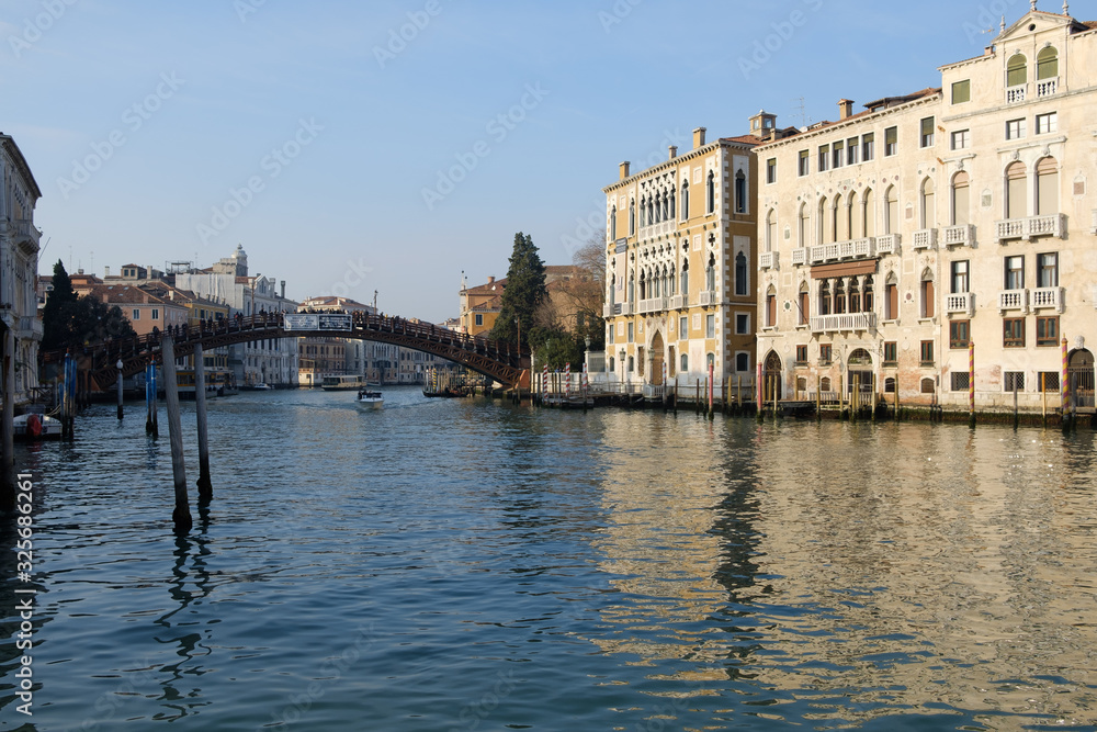 Venice view on accademia bridge