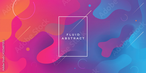Colorful Fluid shapes compo...