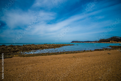 Between the sky and the cliff.