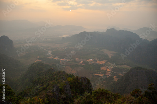 Pha Ngern Cliff View Point 2, Vang Vieng, Laos © sergeymugashev