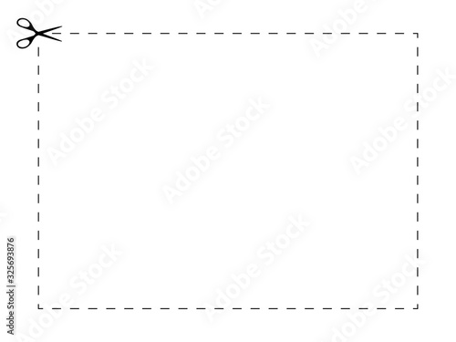 Coupon boundary box with a dotted cut line.