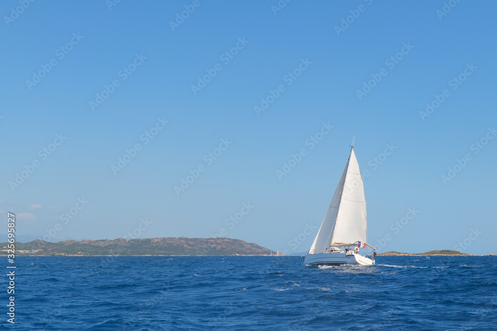 Sail boat excursion at the coast from Corsica