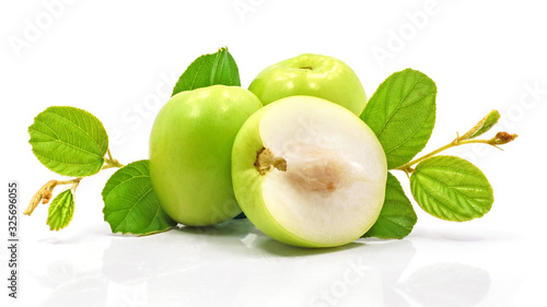 Photos Fresh green Jujube fruit isolated on white background