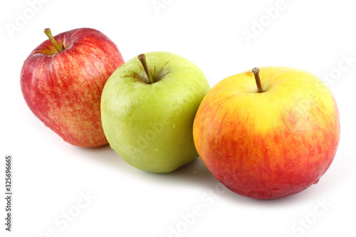 Apples isolated on white