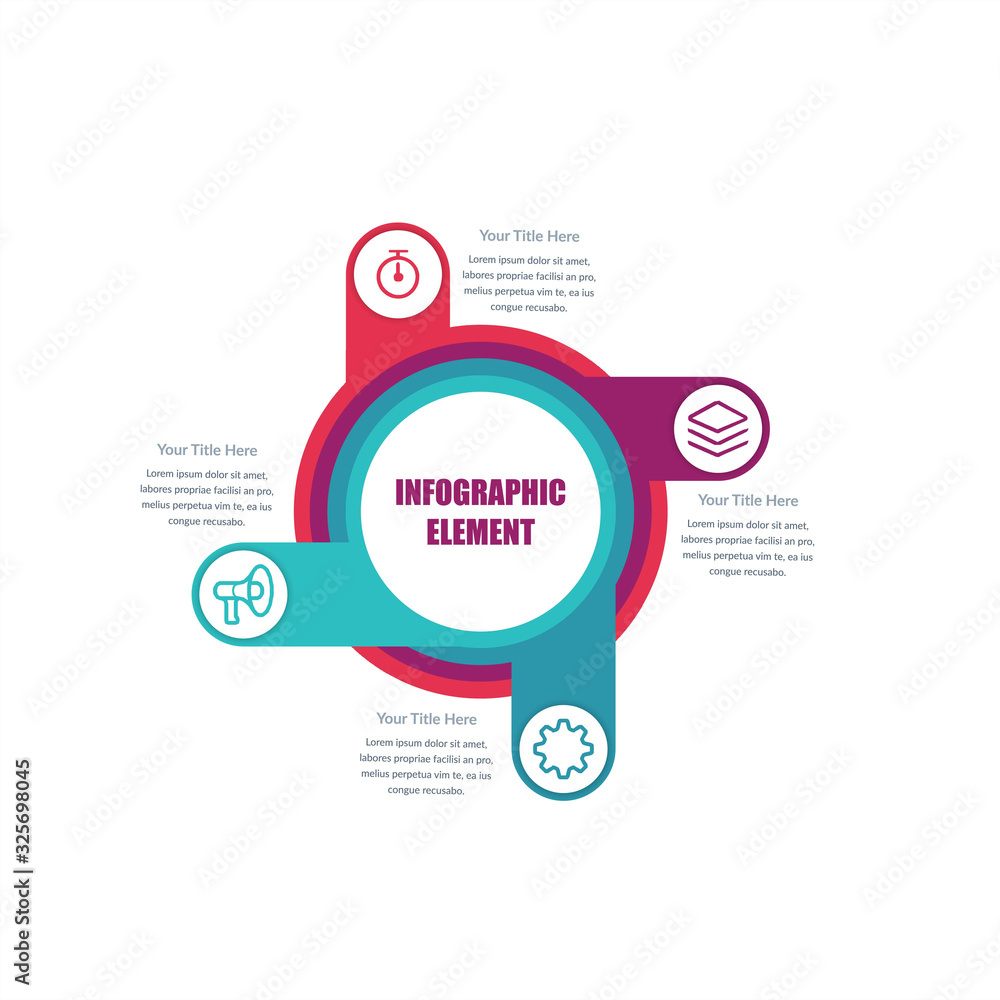 Abstract Infographic Element for Business Strategy Abstract Infographic Element for Business Strategy