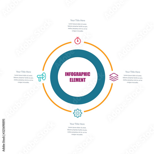 Abstract Infographic Element for Business Strategy