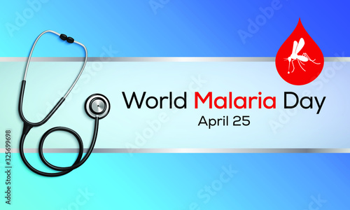 Vector illustration on the theme of World Malaria Day observed on April 25th every year.