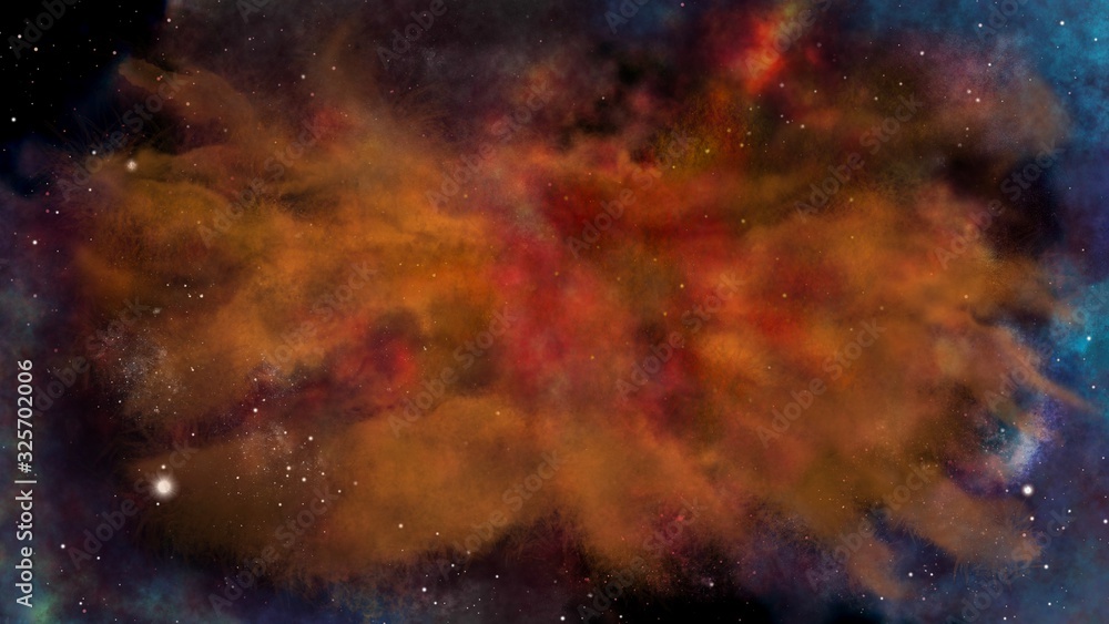 Obraz premium Orange Nebula