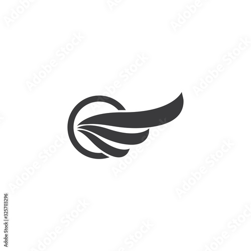 wing logo template vector icon illustration