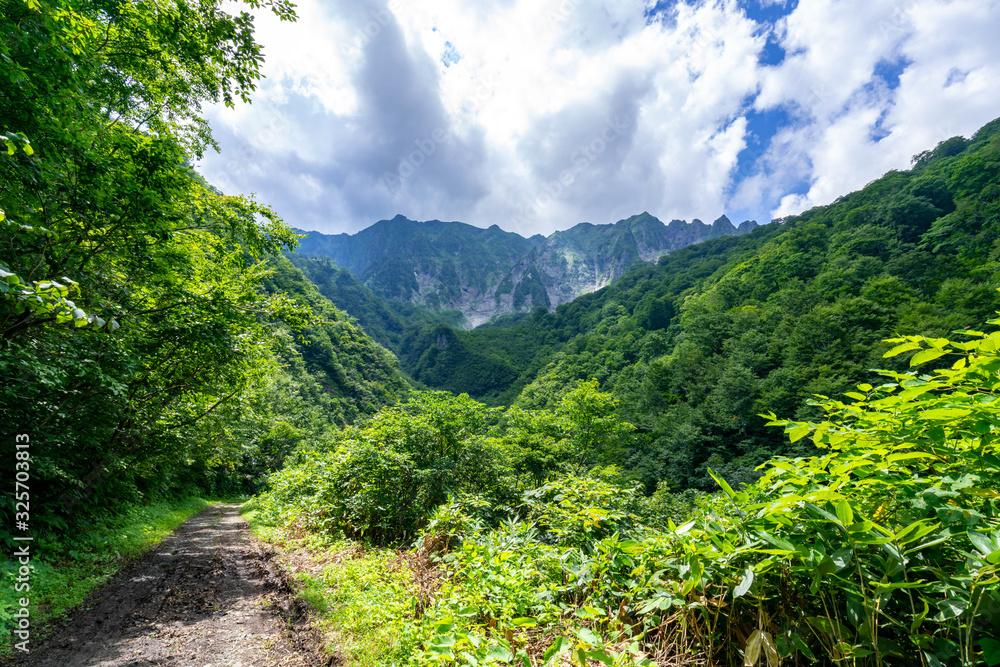 群馬県 谷川岳 幽ノ沢への遊歩道 群馬県 谷川岳 幽ノ沢への遊歩道