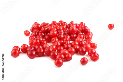 Nanking cherry isolated on white