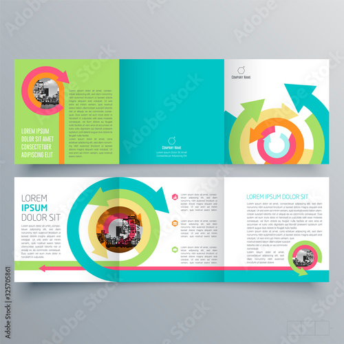Brochure design, brochure template, creative tri-fold, trend brochure