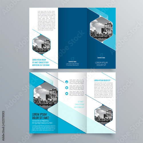 Brochure design, brochure template, creative tri-fold, trend brochure