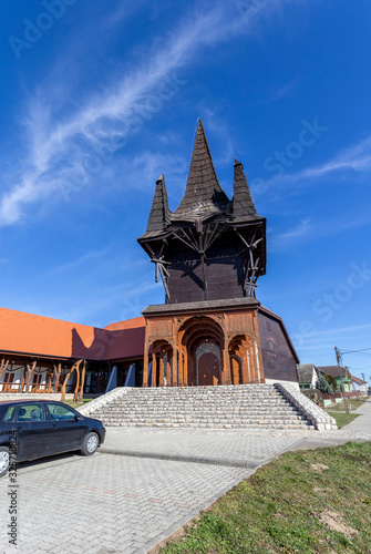 Town hall or house of culture in Kakasd. photo