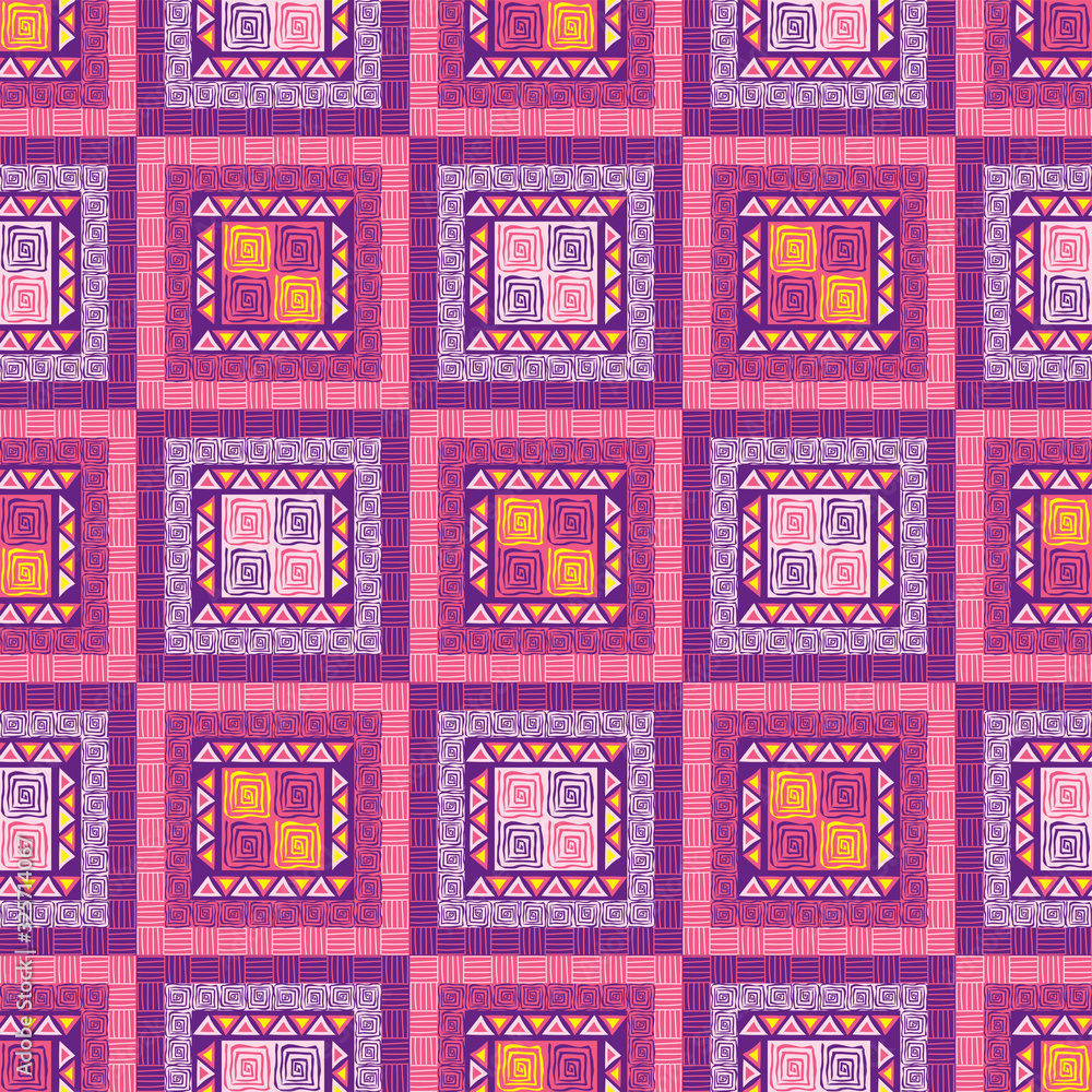 African Tribal Square Design