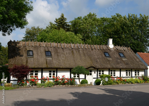 Traditional house in the municipality of Holbaek, region of Zealand. photo