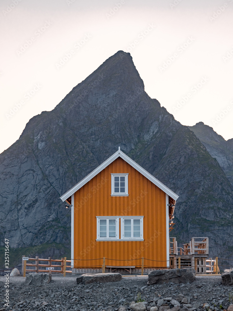 small house infront a Mountain - Norway small house infront a Mountain - Norway