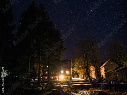 Night sky in the harz mountains © Samuel