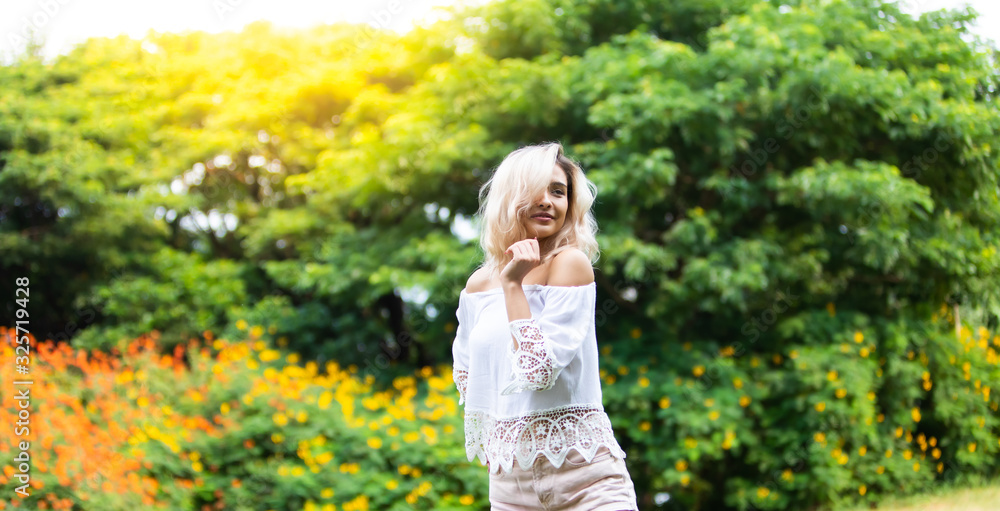 Freedome Happy young beautiful Woman Enjoying life at Nature park concept. Freedome Happy young beautiful Woman Enjoying life at Nature park concept.