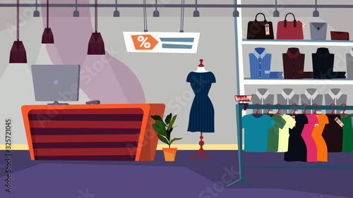 Clothes shop - Background