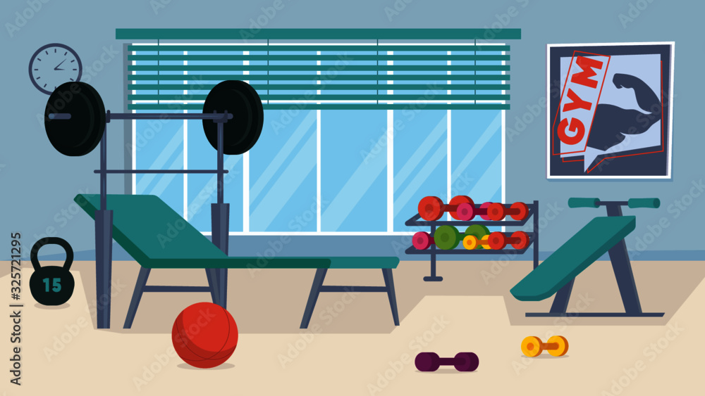 Gym - Background Stock Vector | Adobe Stock