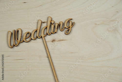 wedding wooden decoration photo