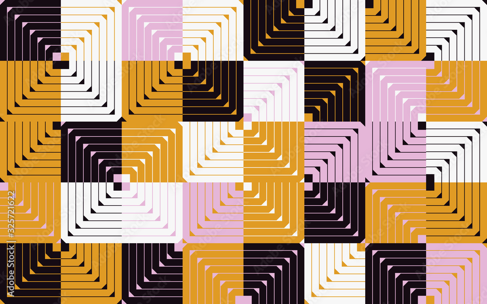 Mid-Century Abstract Vector Pattern Design Mid-Century Abstract Vector Pattern Design